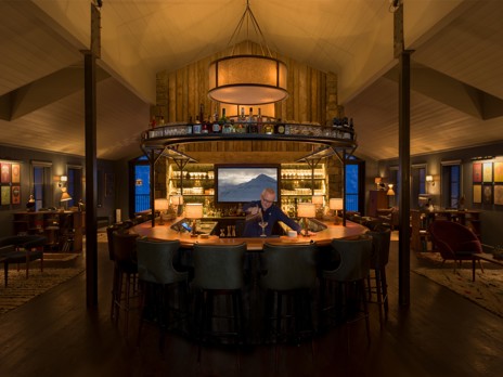 Relax with evening libations at the lodge bar and jam out in the music loft